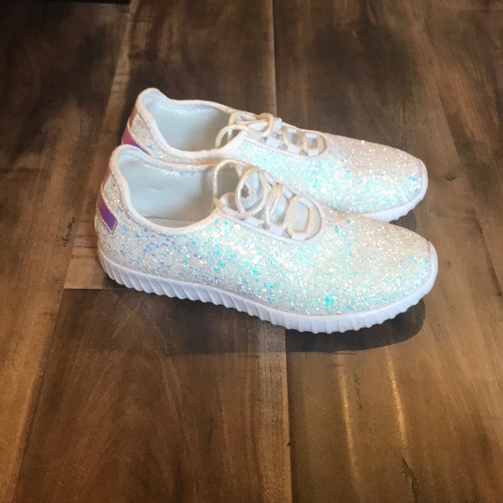 Iridescent sparkly shoes!